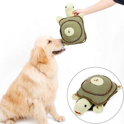 China Sustainable Pet Supplies Smart Dog Puzzle Toys Pet Toys Cheap Eco-Friendly Batch Turtle Design Sniffing Dog Toy for sale