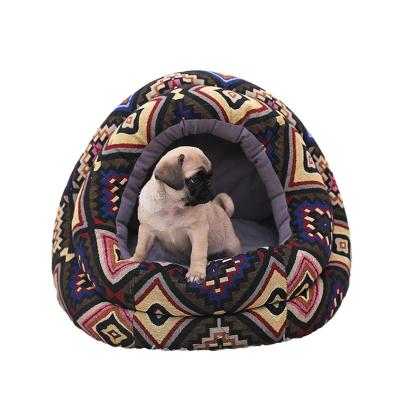 China Wholesale Heating Dog Cat Bed Pet Nest Keep Warm Pet Bed in Winter Plush Pet Bed for sale