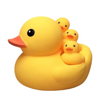 China Duck Toy Sounds Tiny Mini Yellow Rubber Ducks Bath Toy Bulk Viable Baby Bath Water Spell for sale