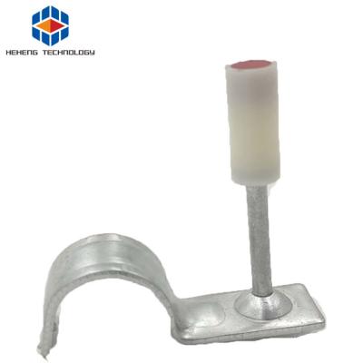 China Heheng Strong Antirust SPX Powder Key With Integrated Metal Pipe Climp Nitrocotton Powder Operated Ceiling Clips for sale