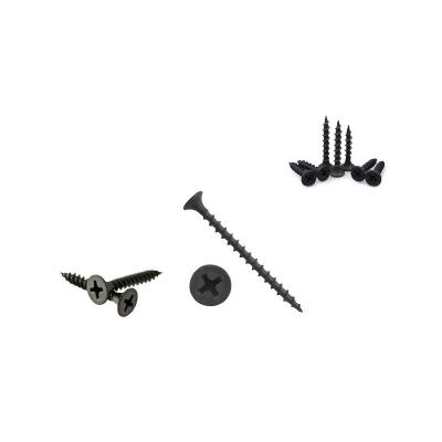 China Easydrive steel drywall screws manufactures black twin thread BZP unassembled easyfix coarse head hash phosphate screw for sale