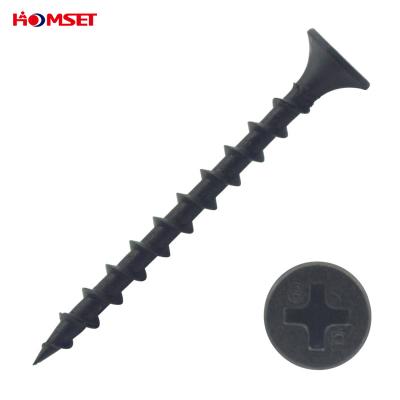 China Pan Drywall Screw CHINA HOMSET Manufacturer Hidden Camera Black Drywall Screws Power Conductors Gypsum Self Drilling for sale