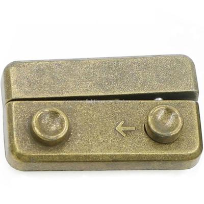 China Mini Jewelry Wooden Box; Trunk ; Drawer ; Bag ; Sotck exchange ; Innovative Suitcase Design Middle Wooden Box Latch Hook Hasp Jewelry Box Lock Clasp Antique Brass Alloy Plated Clasp Hook Bag Hardware for sale