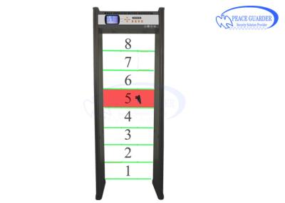 China Railway / Bus Station Archway Metal Detector With Eight Detection Zone for sale