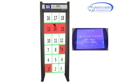 China Security Check Door Frame Metal Detector Gate Multidimensional Coil With Big LCD Screen for sale