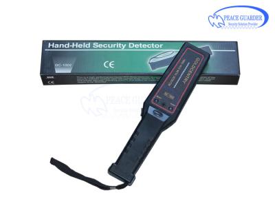 China Public Security Metal Detector Wand Audio Alert , Portable Metal Wand Detector 295mm*68mm*28mm for sale