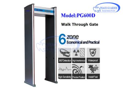 China 6zone Door Frame Metal Detector Gate For Gorvenment Buildings / Factories for sale