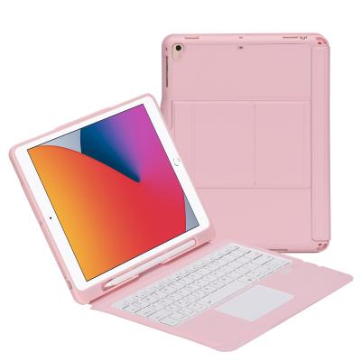 China For iPad Pro 10.2 (2019/2020/2021) Colorful Wireless Tablet Keyboard Case For iPad 1.02/10.5 for sale