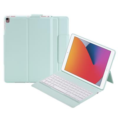 China Wireless Smart Keyboard Case For iPad Pro 10.5 Inch TPU Pastel Cover Case With Keyboard Air 3 10.5 for sale