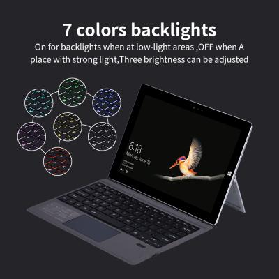 China Surface Pro 7 Wireless Keyboard Non Original OEM For Microsoft Win 8 RGB Backlight Keyboard for sale