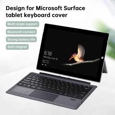 China Touchpad Keyboard Wireless Surface Pro 7 Slim PU Leather Case For Microsoft Surface 3 4 5 6 BT Foldable Keyboard for sale