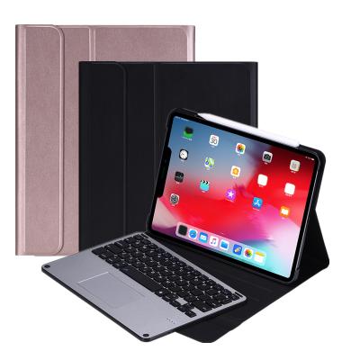 China Trackpad Keyboard with Case 2020 Bluti-in Wireless Pencil Holder Keyboard Case for iPad Pro 11 Bluetooth Keyboard Tablet Cover for sale