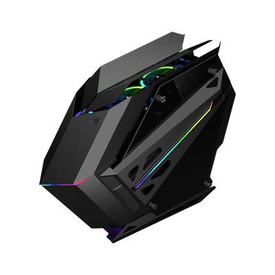 China Gabinete Gamer PC Cabinet Tempered Glass ATX Gaming Case Desktop Desktop Computer With RGB Light for sale