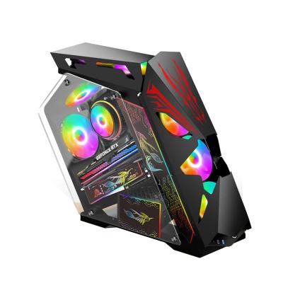 China Gaming Case RGB Light Strip Computer Case PC Gaming PC Case Computer Case With SSD Factory Wholesale for sale