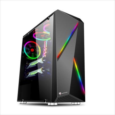 China With Side Panel Window RGB ATX Computer Towers Case Gaming PC Cabinet Computer Casing for sale