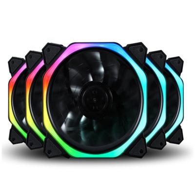 China Computer Case OEM RGB Case Fan PC Fan with LED Lights CPU Cooler Fan for sale