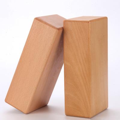 China Ultralight Woodworking Non-Slip Wooden Business Block Travel Fitness Yoga Traveler Durable Handstand Blocks for sale