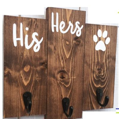 China Europe Wooden Hanging Sign For Wall Home Modern Decor Wooden Shelf Garden Decor for sale