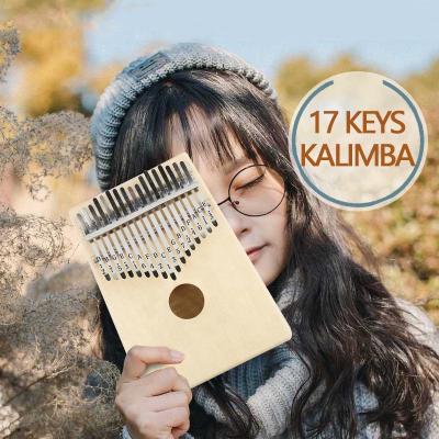 China Musical Effect Musical Instruments Kalimba 17 Inch Wooden 17 Inch Master Piano Kalimba for sale