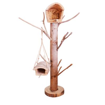 China Wholesale Custom Made Breathable Wooden Bird Nest Box Mounted Aviary Wood Cages Nest Bird Wood for sale