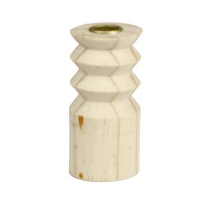 China Nordic wooden home decoration candlestick table for wedding home decoration candles and candle holders lanterns and wooden candle jars for sale