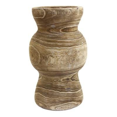 China Europe Wooden Flower Vase For Lobby Decor Vase Wood Stand For Home Decoration Vase Indoor Wholesale For Table for sale