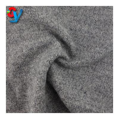 China Wool Sustainable Polyester Blend Fabric Acrylic Knitted Sweater Fiber Knitted Terry Fabric for sale