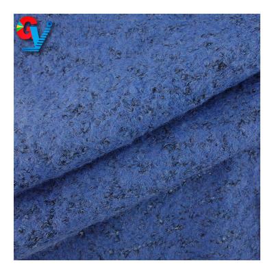 China Multicolor Knitted Wind Proof Blend Wool Fabric For Coats for sale