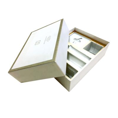 China Recycled Materials Custom Printing Cosmetic Box Set With Insert Rigid Telescope Lid Packaging Box for sale