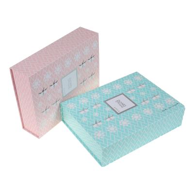 China Recycled Materials High End Gift Package Silk Insert Custom Printing Magnet Flip Top Rigid Box for sale