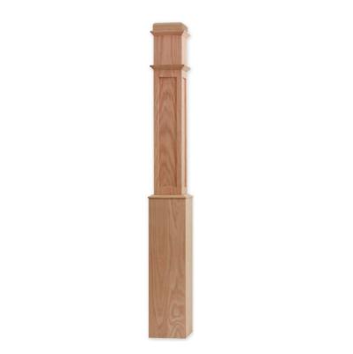 China Modern decorative wood cut fence post/baluster vine newel post for sale