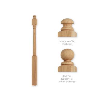 China Modern high quality solid wood decorative wooden newel post of stair piece for sale