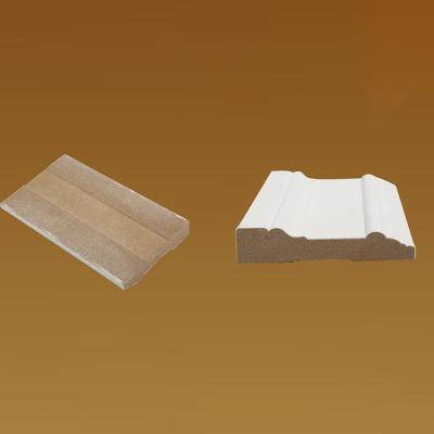 China Modern High Quality Medium Density Fiberboard Interior Decoration Loose Skirting Board for sale