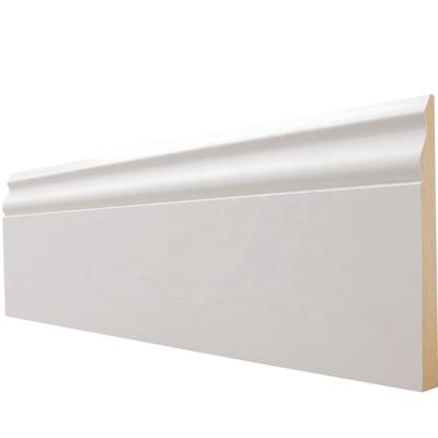 China Modern Waterproof Wholesale Skirting Board MDF Baseboard Molding for sale