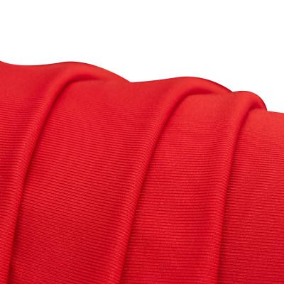 China Factory wholesale 85% polyester 15% spandex stretch warp knitted semi-gloss polyester lycra swimwear fabric for sale