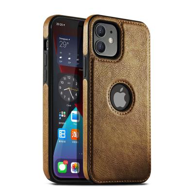 China Luxury Shockproof Business PU Leather Phone Case For iPhone 13 Pro Max Mobile Phone Case Leather Slim Soft Back Cover Case for sale