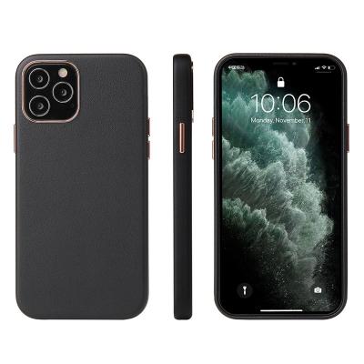 China Shockproof Shockproof Plating Soft Touch Feel PU Cell Phone Case Leather Cover For iPhone 11 12 13 pro Max Xs Xr for sale