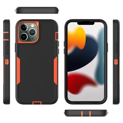 China HETAI Shockproof Armor Rugged Heavy Duty Shockproof DefendCase for Motorola Moto G Stylus 5G 3 in 1 Bracket Stand Phone Case for iphone 13 for sale