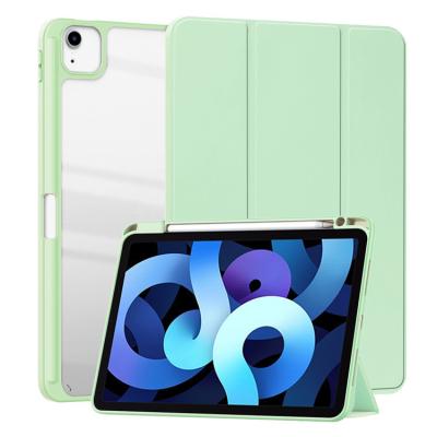 China With Support Function HETAI Hybrid Slim Case Shockproof Cover With Clear Transparent Back Shell iPad 9th/8th Inch 2021/2020/2019 /7th Generator 10.2 for sale