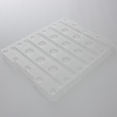 China Customized Recyclable Packaging PET PVC Round Cavity Blister Packing Disposable Tray For Hardware Parts for sale