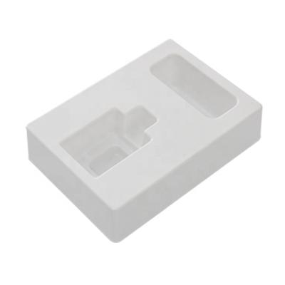 China Recyclable Packaging Customized Vacuum Thermoforming Blister White PS Insert Tray Packaging For Electronics Products for sale