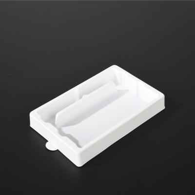 China Fashional Recyclable Clear Custom Packaging Plastic Packaging Trays Waterproof Nail Packaging Plastic Tips Packaging Plastic Tray For Stationery for sale