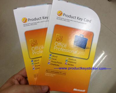 China wholesale original Microsoft Office 2010 pro professional product key card pkc for sale