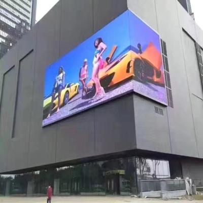 China Large P6 Outdoor Outdoor LED Media Screen Eye Catching 3D Effect HD Movie Video Screen On Building Wall for sale