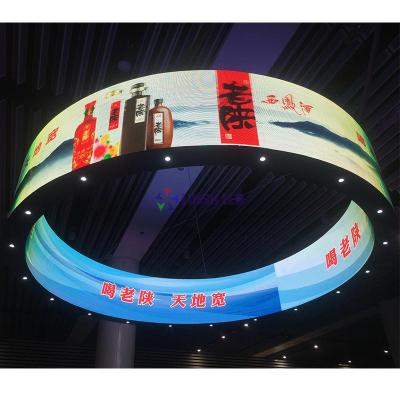 China Commercial Flexible Led Display Screen Pantalla Led Module Soft Led for sale