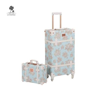 China High Quality Carry On Airplane Cabin Travel Lightweight Spinner 4 Rolls Soft Suitcase Bags Trolley Luggage Set for sale