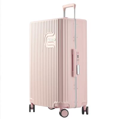 China High Quality Polycarbonate Girls Travel Airport Custom Branded Hard Shell Plastic Kids Cases Luggage Side Trolley Suitcase for sale