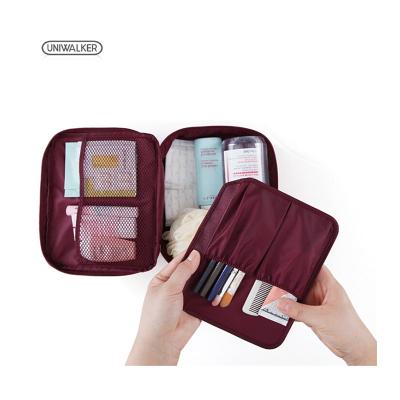 China Fashion OEM Mini Women Man Zipper Travel Makeup Case Custom Cosmetic Organizer Toiletry Storage Pouch Make Up Bag for sale