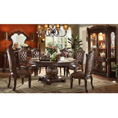 China (Other)Adjustable Classic Solid Wood Dining Table Sets Marble Dining Tables Dining Room Sets for sale