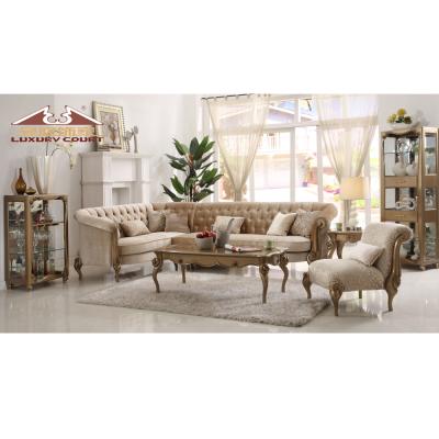 China Longhao Adjustable European Luxury Furniture Living Room Fabric Corner Sofa Sets (Others) for sale